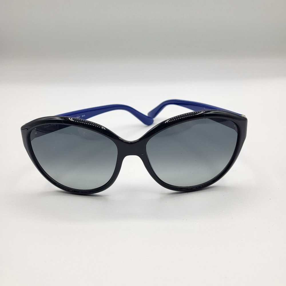Ferragamo Black/Blue Sunglasses